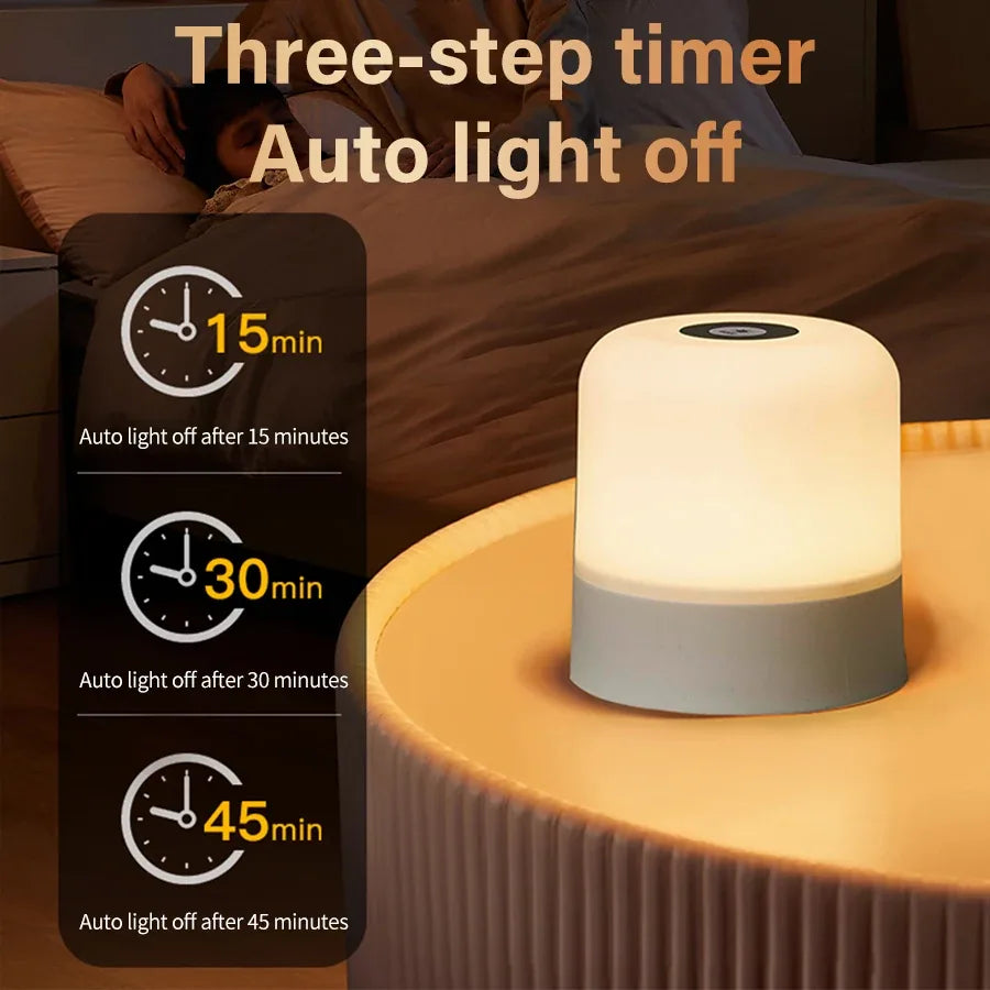 Cordless RGB Touch Bedside Lamp