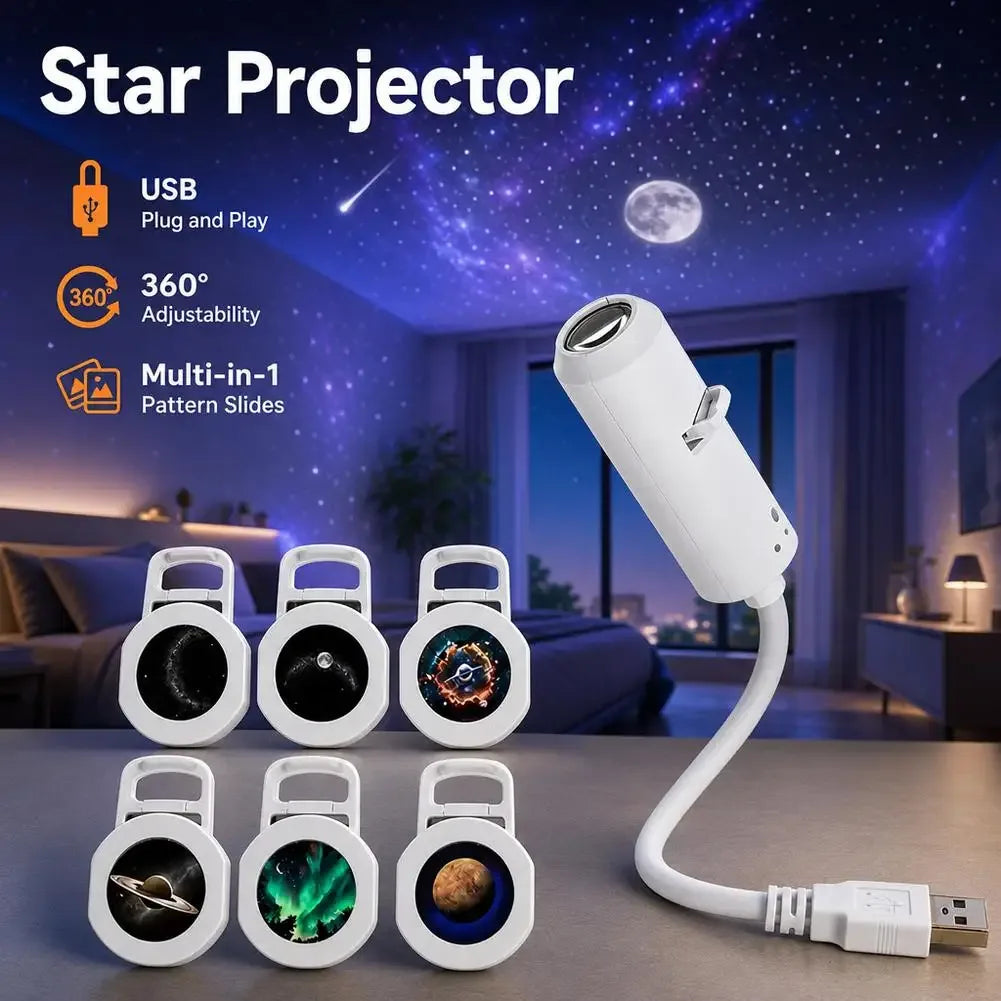 USB Star Galaxy Projector