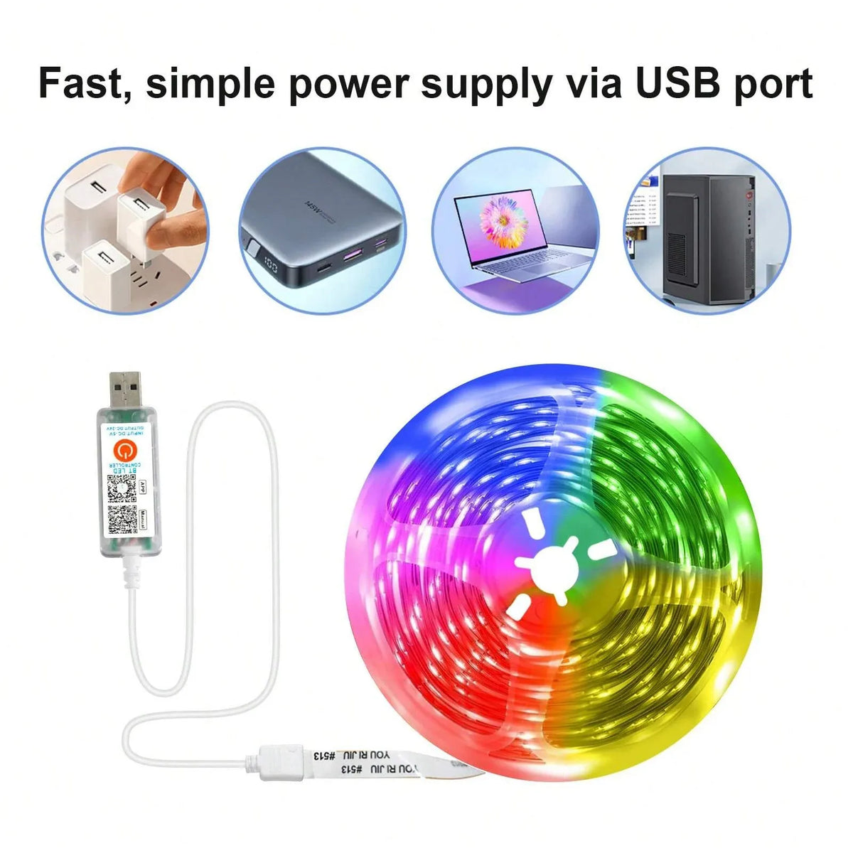 Music-Sync RGB LED Strip Light